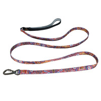 Utopia Aboriginal Art Design Dog Leash/Lead - Atwakeye (Bush Orange) [size: Large]