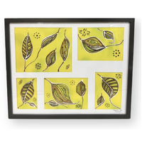 Sandra Angus Aboriginal Art Framed Canvas (62cm x 44.5cm) - Boab Festival