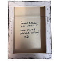 Original Aboriginal Art Painting Stretched Canvas (30cm x 40cm ) - Gathering Bush Berries and Bush Medicines 