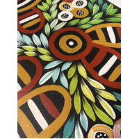 Raintree Aboriginal Art UNStretched Canvas (60cm x45cm) - Body Painting (Awelye)