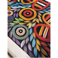 Raintree Aboriginal Art UNStretched Canvas (60cm x45cm) - My Country, Body Painting (Awelye)