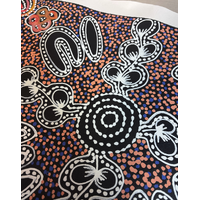 Raintree Aboriginal Art UNStretched Canvas (60cm x 45cm) - Bush Tucker