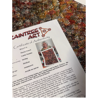 Raintree Aboriginal Art UNStretched Canvas (60cm x 45cm) -  Thorny Lizard Dreaming