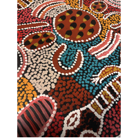 Raintree Aboriginal Art UNStretched Canvas (60cm x 45cm) - Women Collecting Bush Tucker