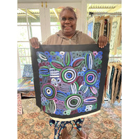 Raintree Aboriginal Art UNStretched Canvas [60xm x 60cm] - Women's Ceremony