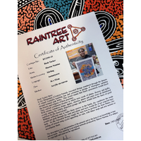 Raintree Aboriginal Art UNStretched Canvas (60cm x 45cm) - Bush Tucker