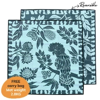 Cockatoo Haven (Forest Green) - Large Square (2.4m x 2.4m) - Recycled Mat