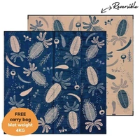Recycled Plastic Mat [3m x 3m] - Native Nectar (Navy/Rust)