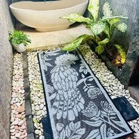 Cockatoo Haven (Black/Grey) Runner (0.8m x 1.8m) - Recycled Mat