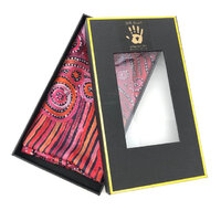 Warlukurlangu Aboriginal Art Giftboxed 100% Silk Scarf - Pikilyi Jukurrpa
