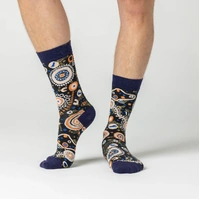 Spencer Flynn MEN'S Aboriginal Art Socks - Walk With Us