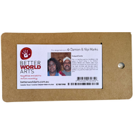 Better World Aboriginal Art CARDBOARD Magnetic Bookmark - Travel Through Country