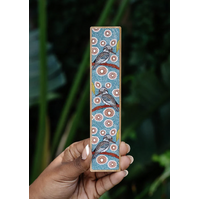 Koh Living Aboriginal Art Wooden Bookmark - Kookaburra Dreaming