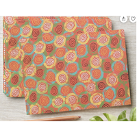 Aboriginal Art designed Linen Envelope (185mm x 135mm) - Didgeridoo Dreaming (Set 5)