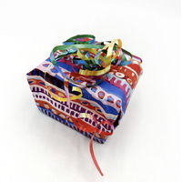 Aboriginal design Folded Wrapping Paper Single Sheet (Gloss Finish) - Dogwood Tree Dreaming