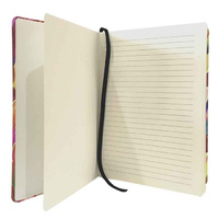 Utopia Aboriginal Art PU Leather A5 Ruled Journal - Leaves (Pink)