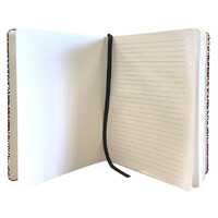 Utopia Aboriginal Art PU Leather A5 Ruled Journal - Wild Orange