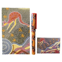 Tobwabba Aboriginal Art 3pce Notepad Giftset - Journey of the Coastal Kooris