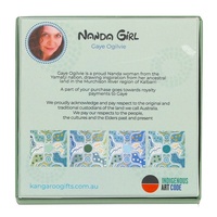 Nanda Girl Aboriginal Art Boxed Resin Coaster Set (4) - Spring in the Murchison