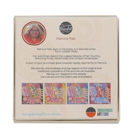 Umoona Arts Aboriginal Art Boxed Resin Coaster Set (4) - Rocks & Waterholes