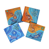 Muralappi Journey Coaster Set of 4 Boxed 9.5 X 9.5cm - Gathering Place