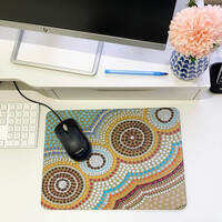 Recycled Aboriginal Placemat/Mouse Pad (1) - Oceans Garden