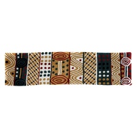 Better World Aboriginal Art Wool Tablerunner (120cm x 30cm) - Jilamara