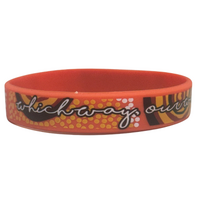 Dezigna Aboriginal Art Silicone Single Wristband - Which way our way