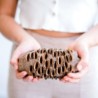 Handmade Banksia Xmas Decoration [shape: Xmas Bell]