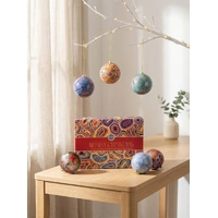 Our Country 6 pack Gift Box Xmas Baubles (8cm) 2026 - KOH Living Aboriginal Art
