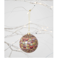 KOH Living Aboriginal Art 6 pack Gift Box Xmas Baubles (8cm) - Sacred Country (2025 Edition)