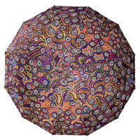 Utopia Aboriginal Art Folding Umbrella - Bush Orange (Atwakeye)