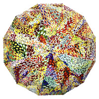 Utopia Aboriginal Art Folding Umbrella - Firesparks