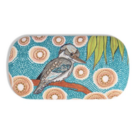 Aboriginal Kookaburra Travel Essentials Hard Shell Case [9cm x 4cm] - Koh Living Aboriginal Art