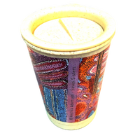 Seven Sisters Bamboo Lidded Travel Mug (227ml - 8oz) - Better World Art