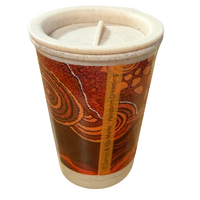 Hailstorm Dreaming Bamboo Lidded Travel Mug (227ml - 8oz) - Better World Art
