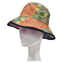Warrina Aboriginal Art Reversible Bucket Hat - Bush Banana/Fire Dreaming