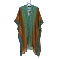 Saretta Aboriginal Art Cotton Kaftan- Kamari (Northward)