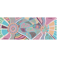 Yakinno Gunditjmara Dreaming Aboriginal Art MODAL Scarf (170 x 70) - Road to Freedom