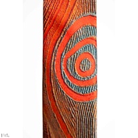 Saretta Art Men's SILK Tie (GIFTBOXED) - Kari Kari - Beginning Time