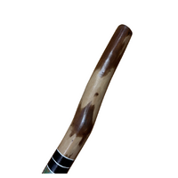 Eucalyptus (Ironbark) Handpainted Didgeridoo with Flared end (1.38m) - Emu (Blue/Green/Red)