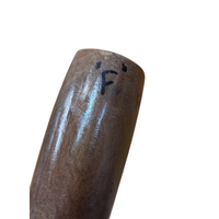 Eucalyptus (Ironbark) Handpainted Didgeridoo (1.28m) - Flared End with Lizard (Greens)