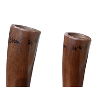 Eucalyptus (Ironbark) Handpainted Didgeridoo (1.31m) - Flared End with Emu (Green)