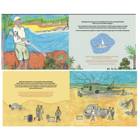 Tiwi war kwampini Mwarlapwara kangi tingati (Tiwi War Hero: Footprints in the Sand) [HC] - Aboriginal Children's Book