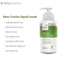 Emu Tracks Emu Oil Liquid Hand & Body Wash - 200ml