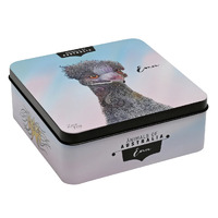 Banksia Red Animals of Australia - Emu Tin (Lemon Myrtle Shortbread) 150g
