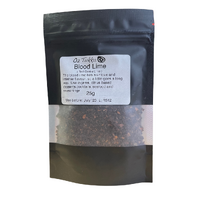 CLEARANCE - OzTukka Blood Lime/Red Centre Lime (freeze dried) 25g [BB DEC25]