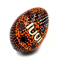 Better World Aboriginal Art Handmade Decorative Lacquered Egg & Stand + Giftbag - Two Sisters Travelling