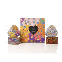 Warlukurlangu Aboriginal Art 4 Pack Heart Shaped Tin Giftset