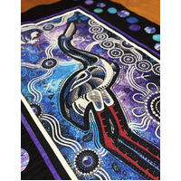 Aboriginal design Quilted Blanket (130cm x 100cm) # 11